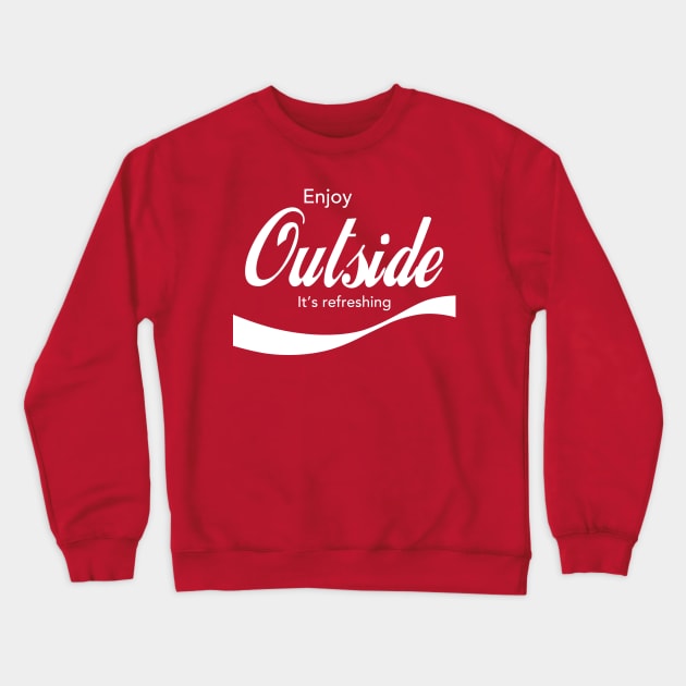 Go Outside Crewneck Sweatshirt by fishbiscuit